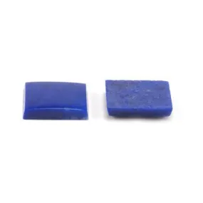 12mmx 10mm Cushion Buff Top Genuine Lapis Lazuli Cabochon, High Quality