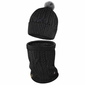 ActionHeat 5V Battery Heated Cable Knit Hat & Gaiter Bundle