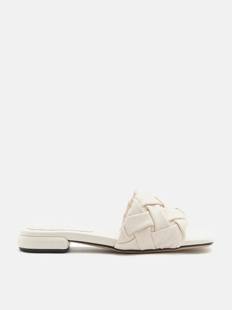 Ashley Woven Leather Mule Sandals