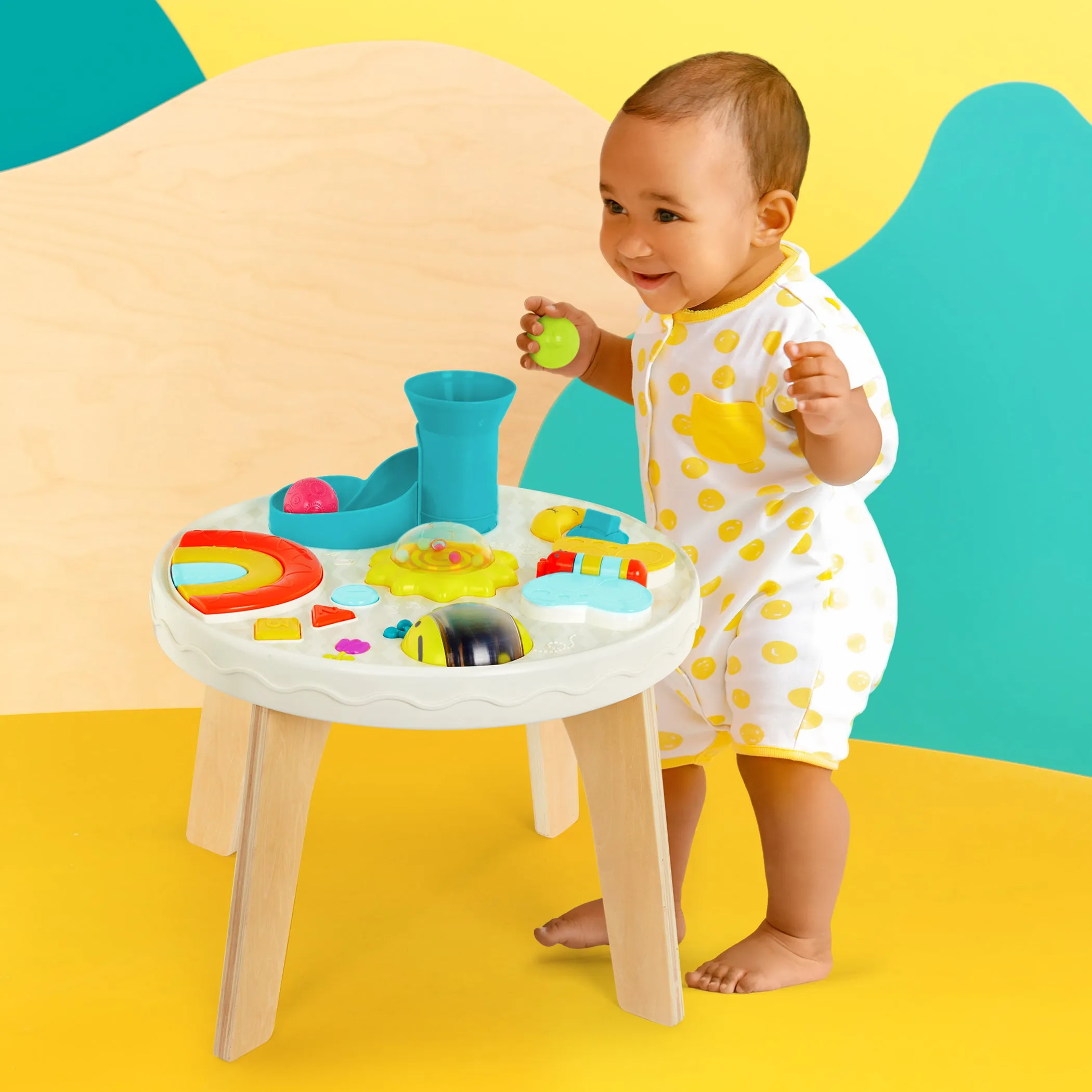 B. toys - Colorful & Sensory Station Baby Activity Table