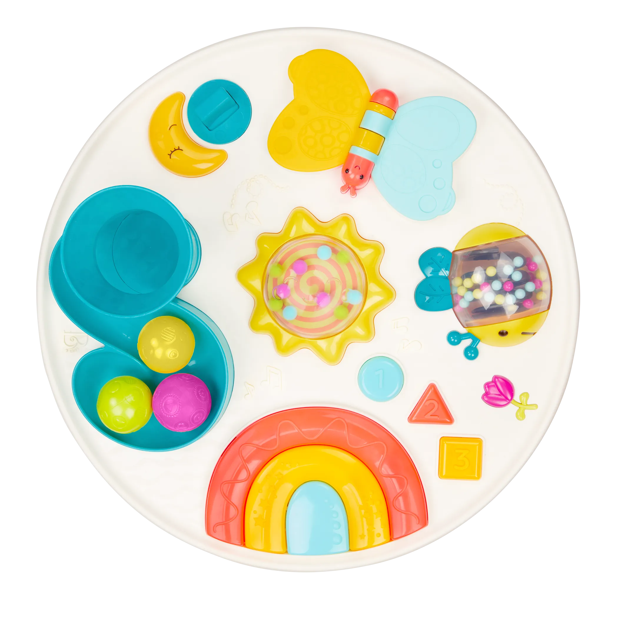 B. toys - Colorful & Sensory Station Baby Activity Table