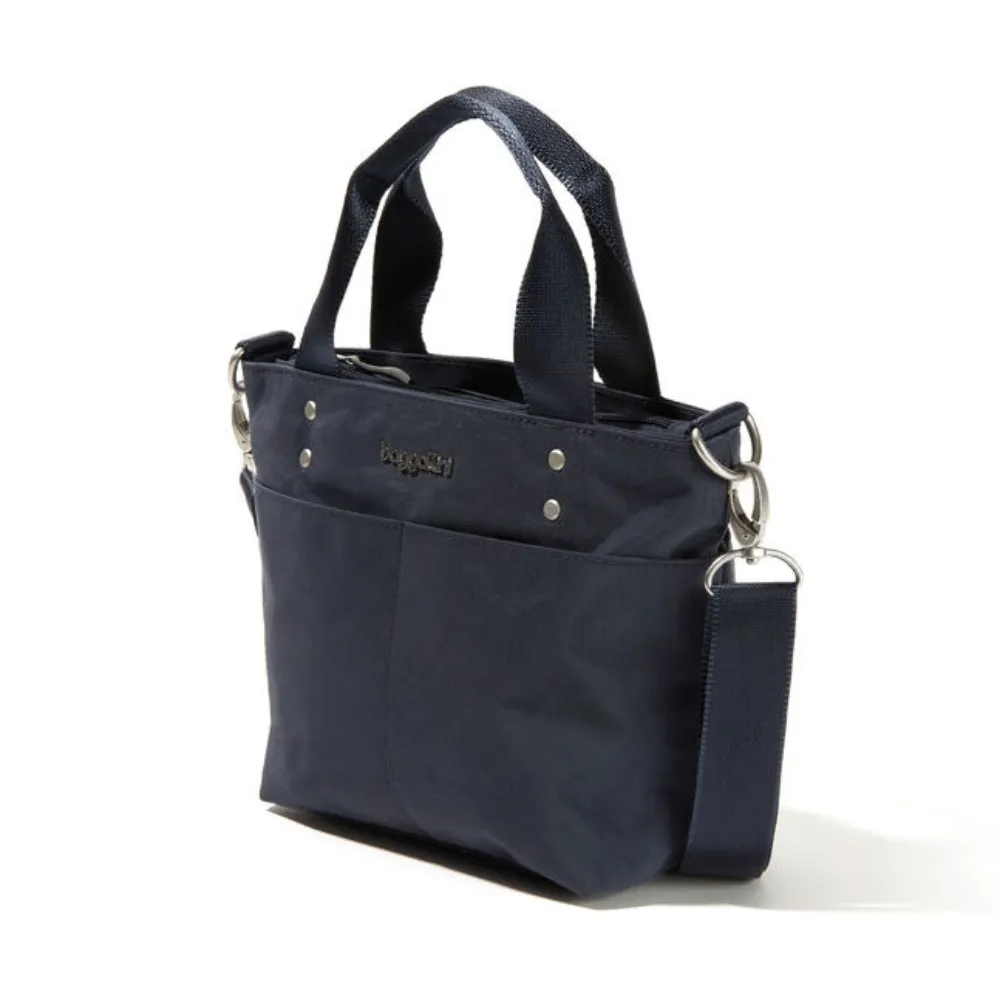 Baggallini Mini Carryall French Navy Tote Bag (Women's)