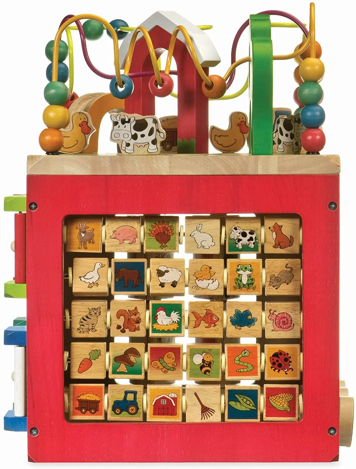 Battat 23 - Wooden Farm Activity Cube