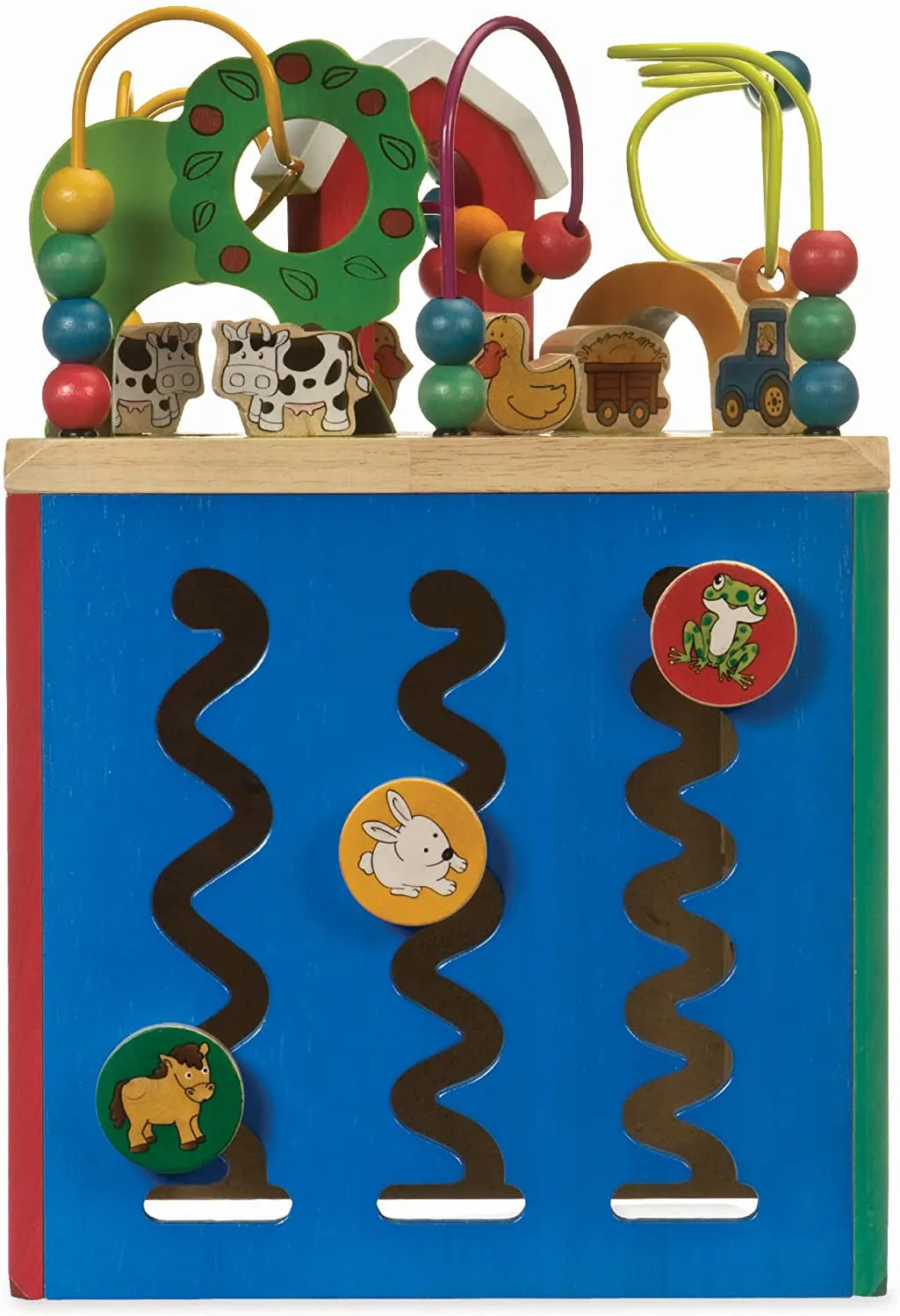 Battat 23 - Wooden Farm Activity Cube