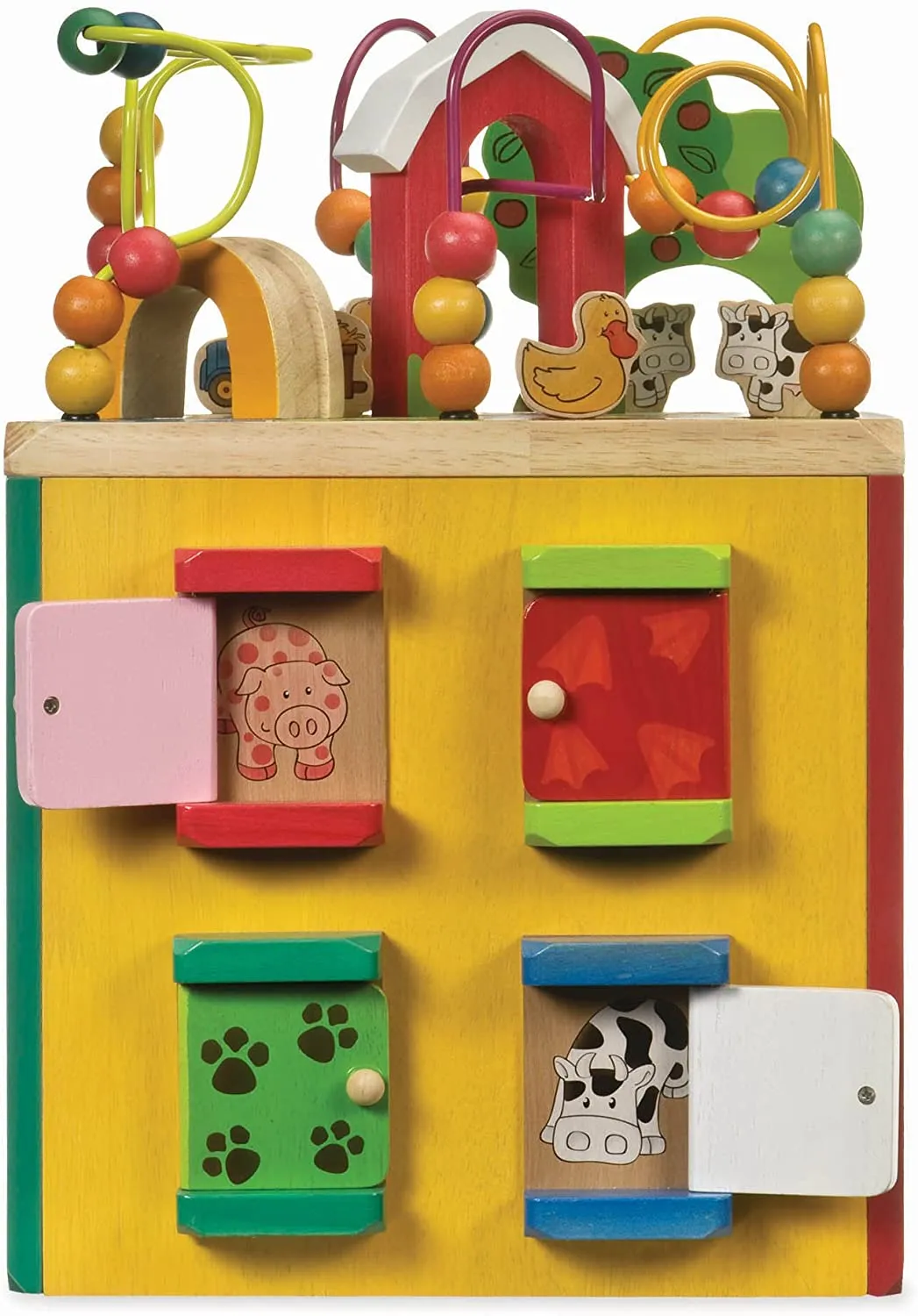 Battat 23 - Wooden Farm Activity Cube