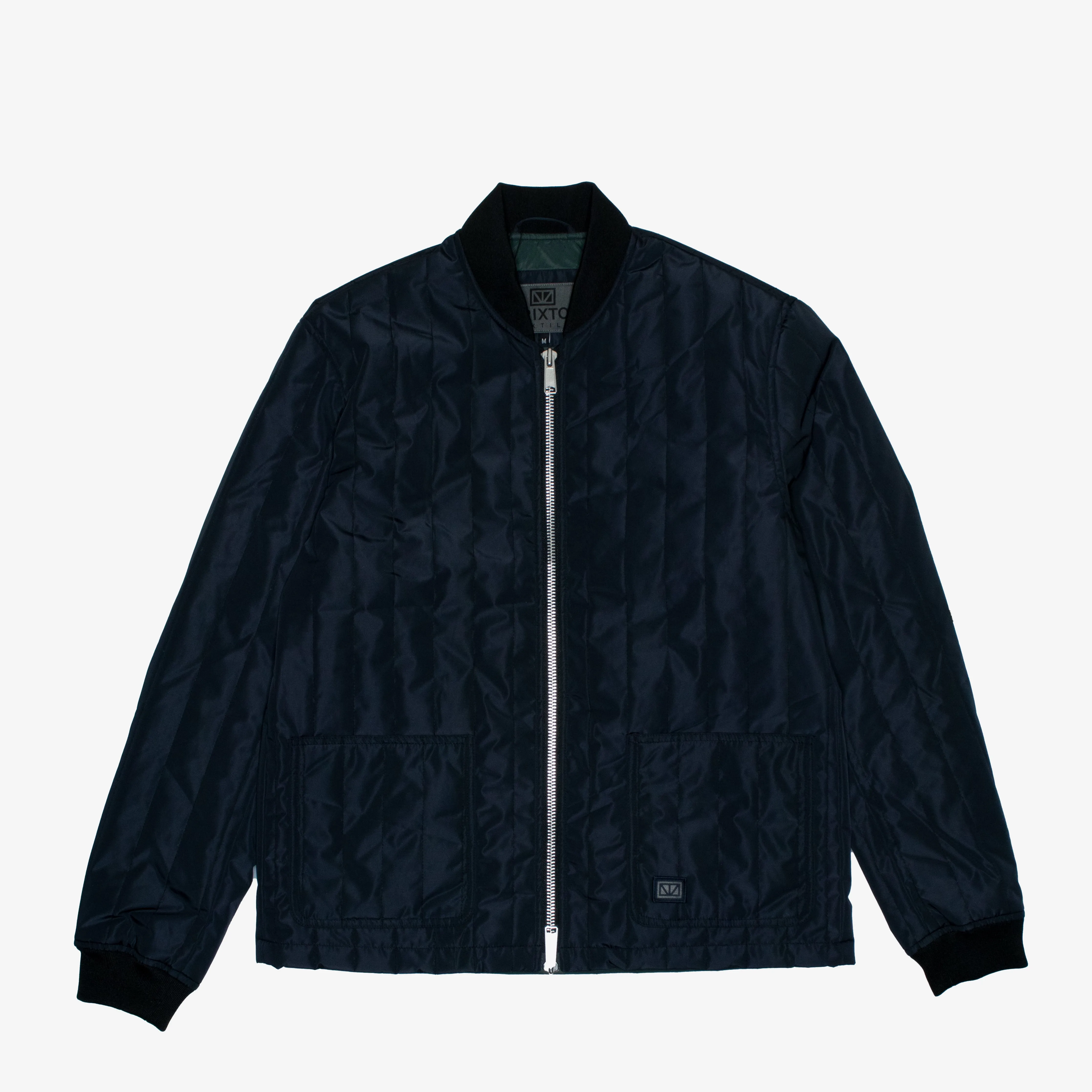 Brixtol Textiles Nic Bomber Jacket Dark Navy