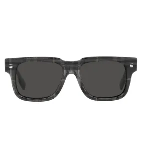 Burberry Men's Dark Grey Square Sunglasses