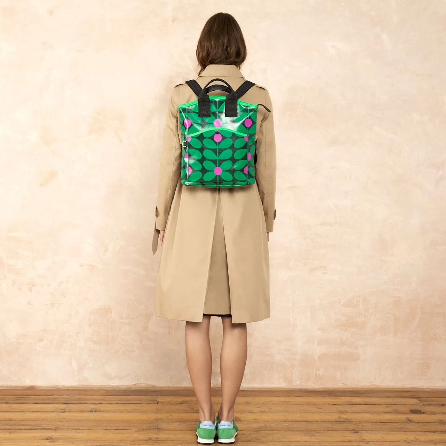 Carry Backpack - Sixties Stem Emerald