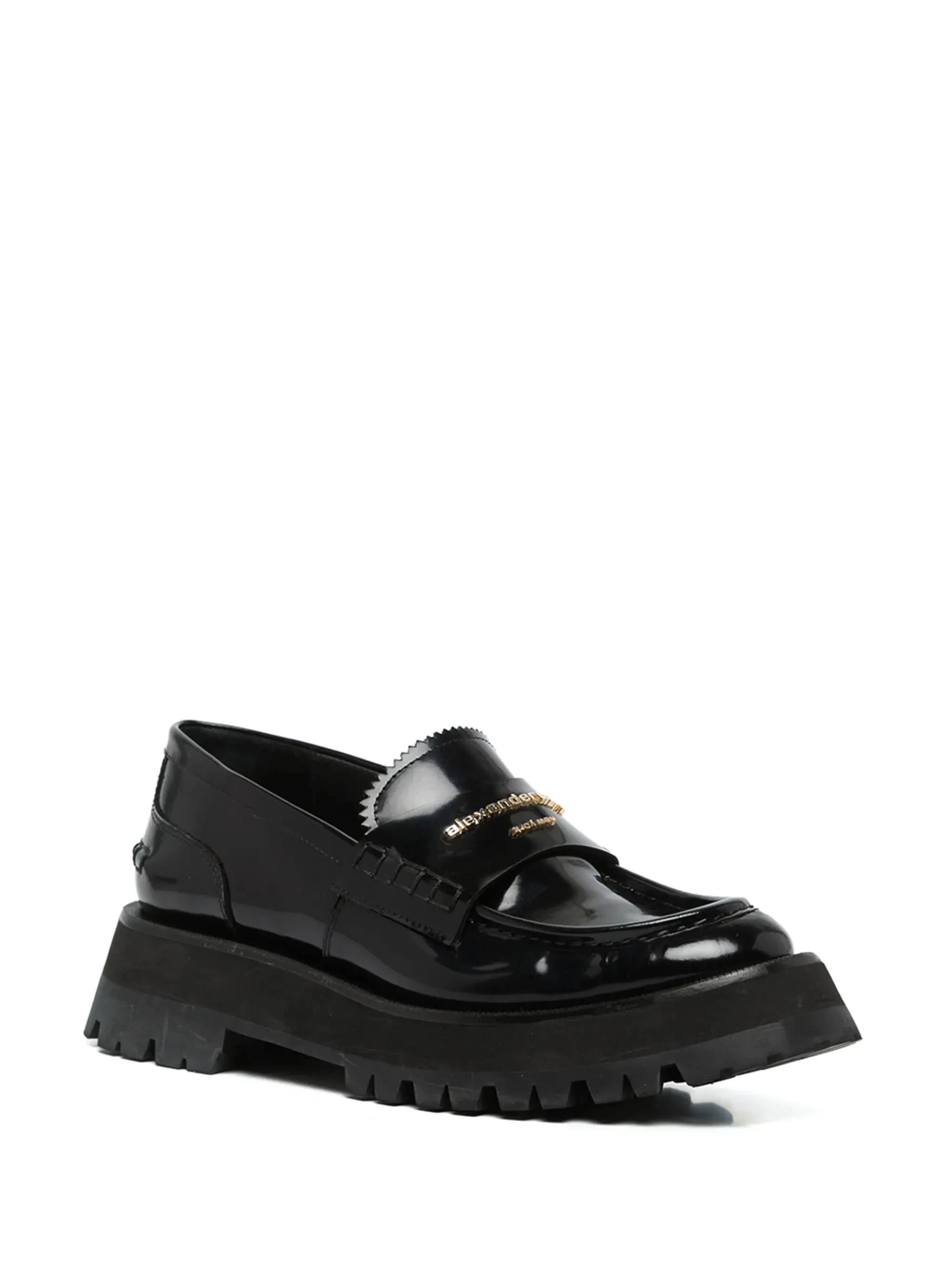 Carter Mid-Heel Lug Loafer In Leather