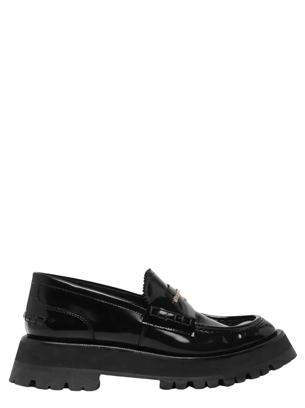 Carter Mid-Heel Lug Loafer In Leather