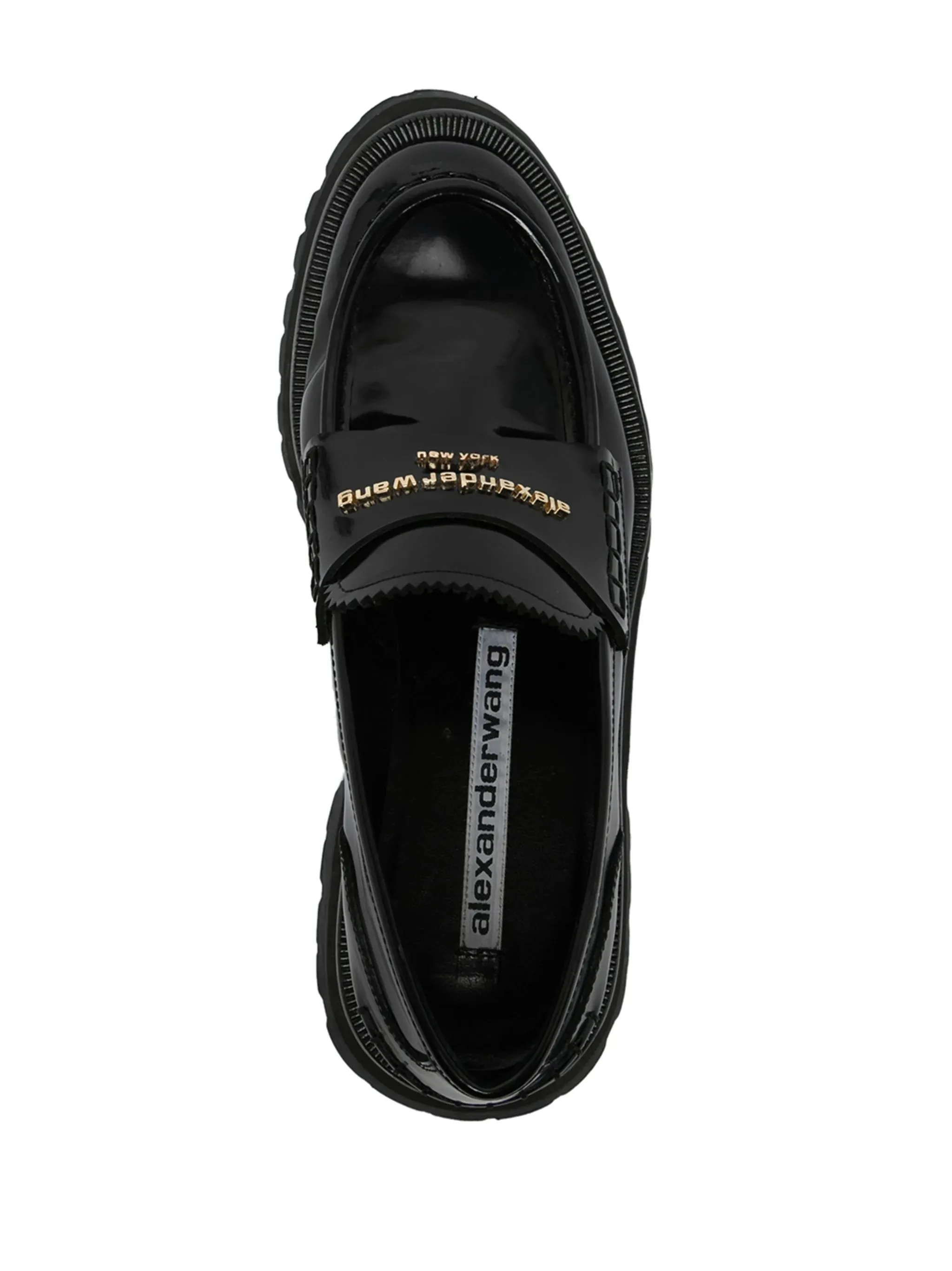 Carter Mid-Heel Lug Loafer In Leather