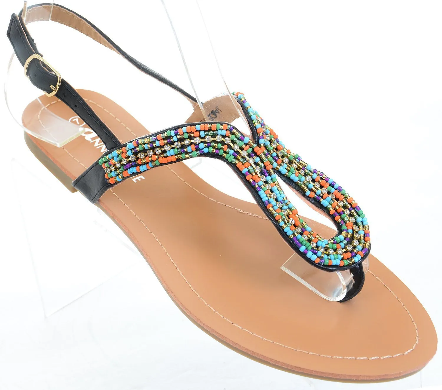 Colorful Boho Summer Thong Slip On Flip-flop Flat Sandals