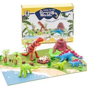 Dinosaur Modeling clay build kit-set of 5 Dinosaurs to build.