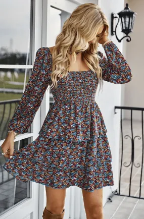 Floral Hues Mini Dress