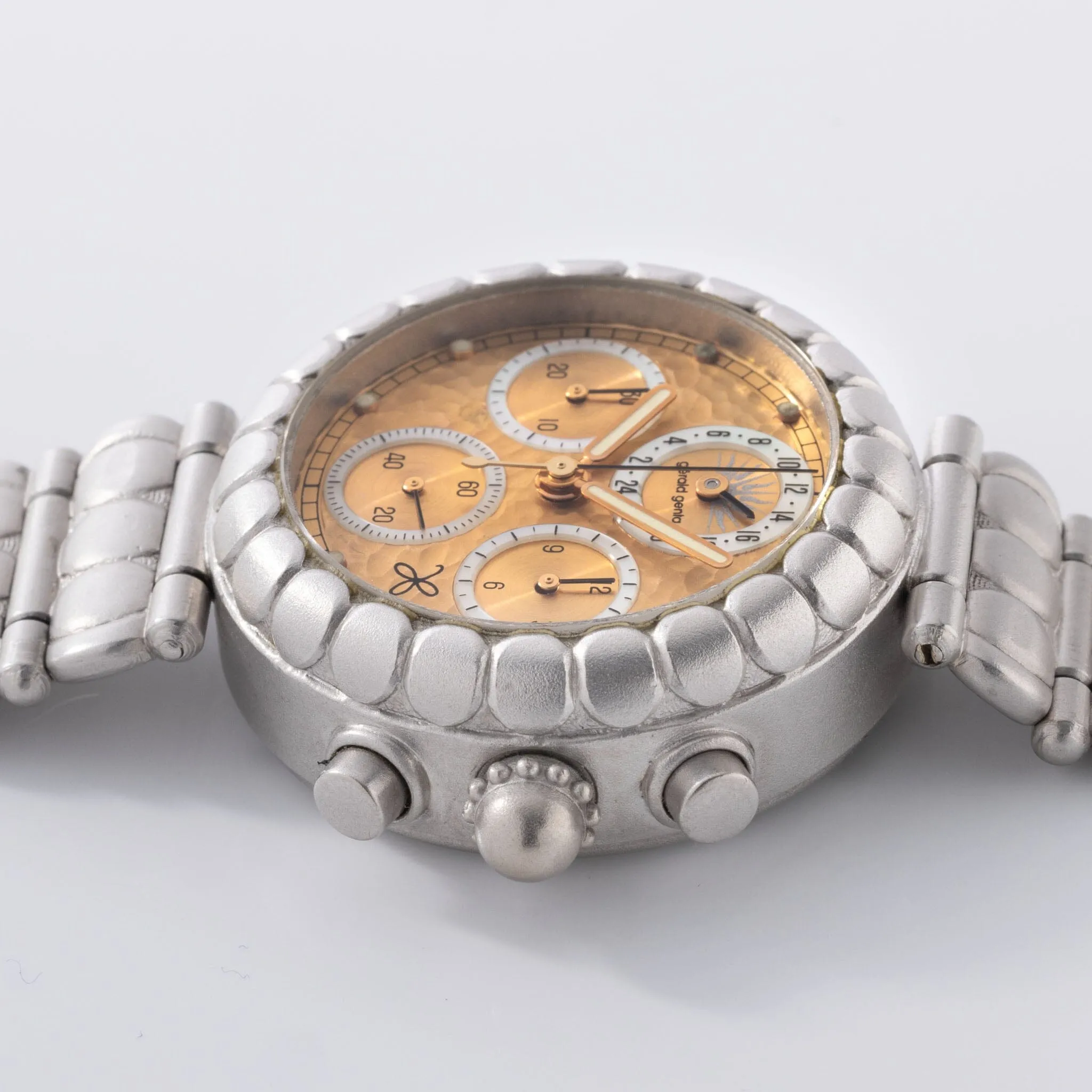 Gerald Genta Dual Time Chronograph Unique Piece in Platinum