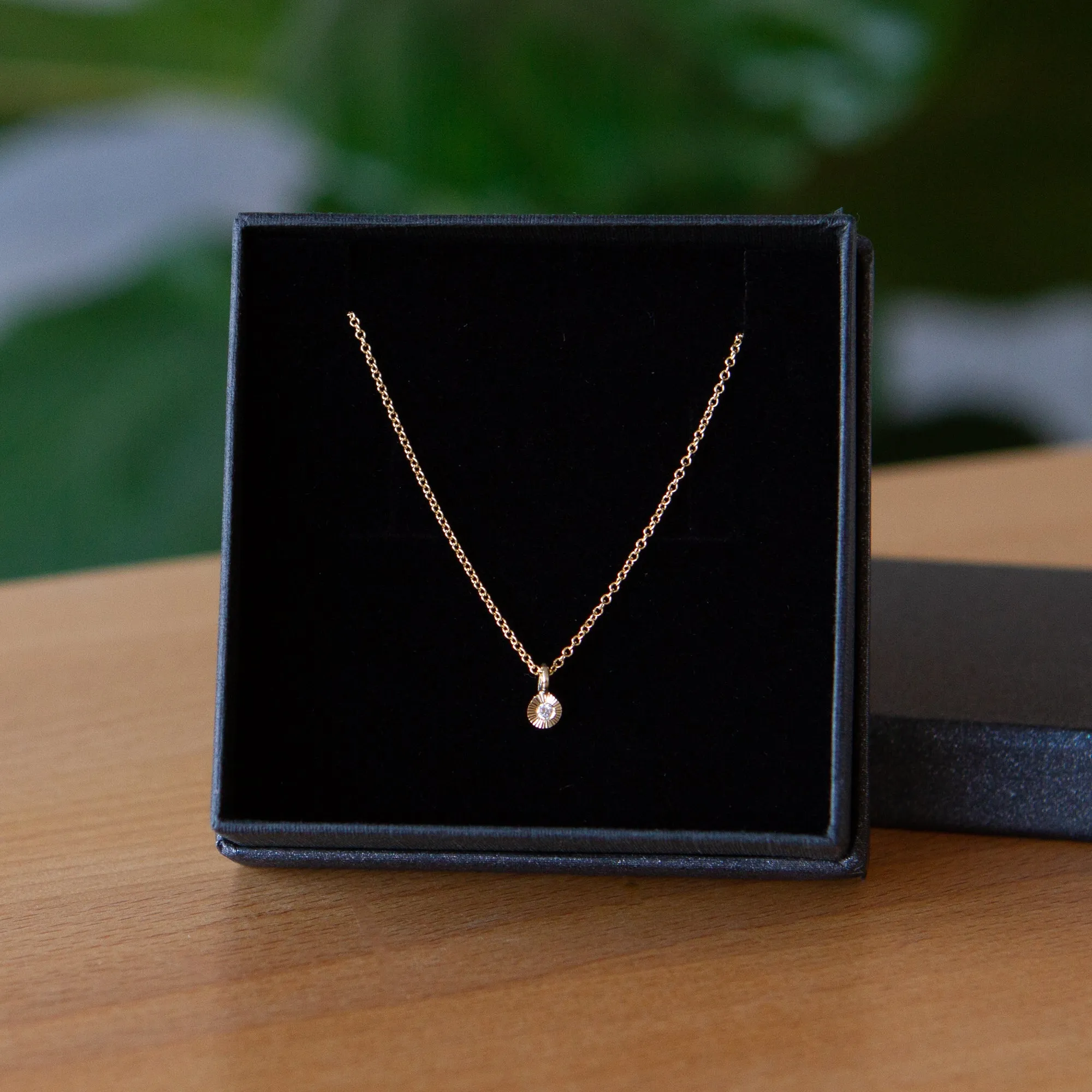 Gold and Diamond Rise Necklace