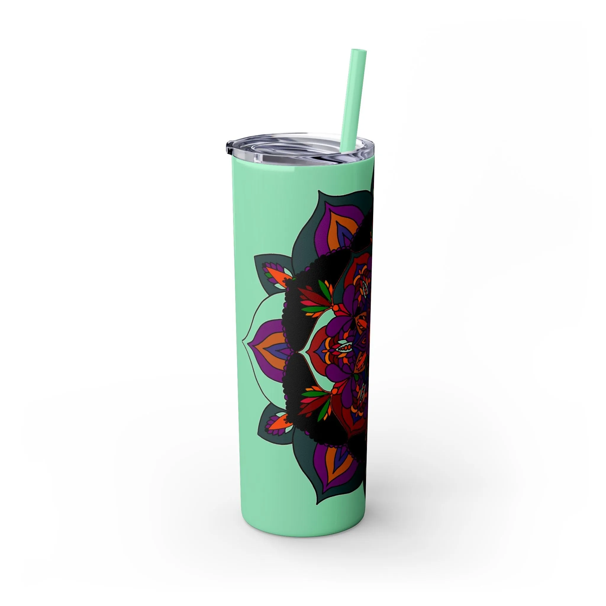 Handmade Mandala Design 20oz Skinny Tumbler - Keeps Hot/Cold