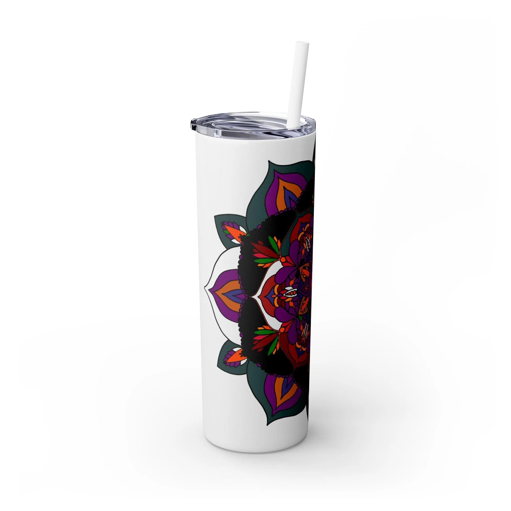 Handmade Mandala Design 20oz Skinny Tumbler - Keeps Hot/Cold