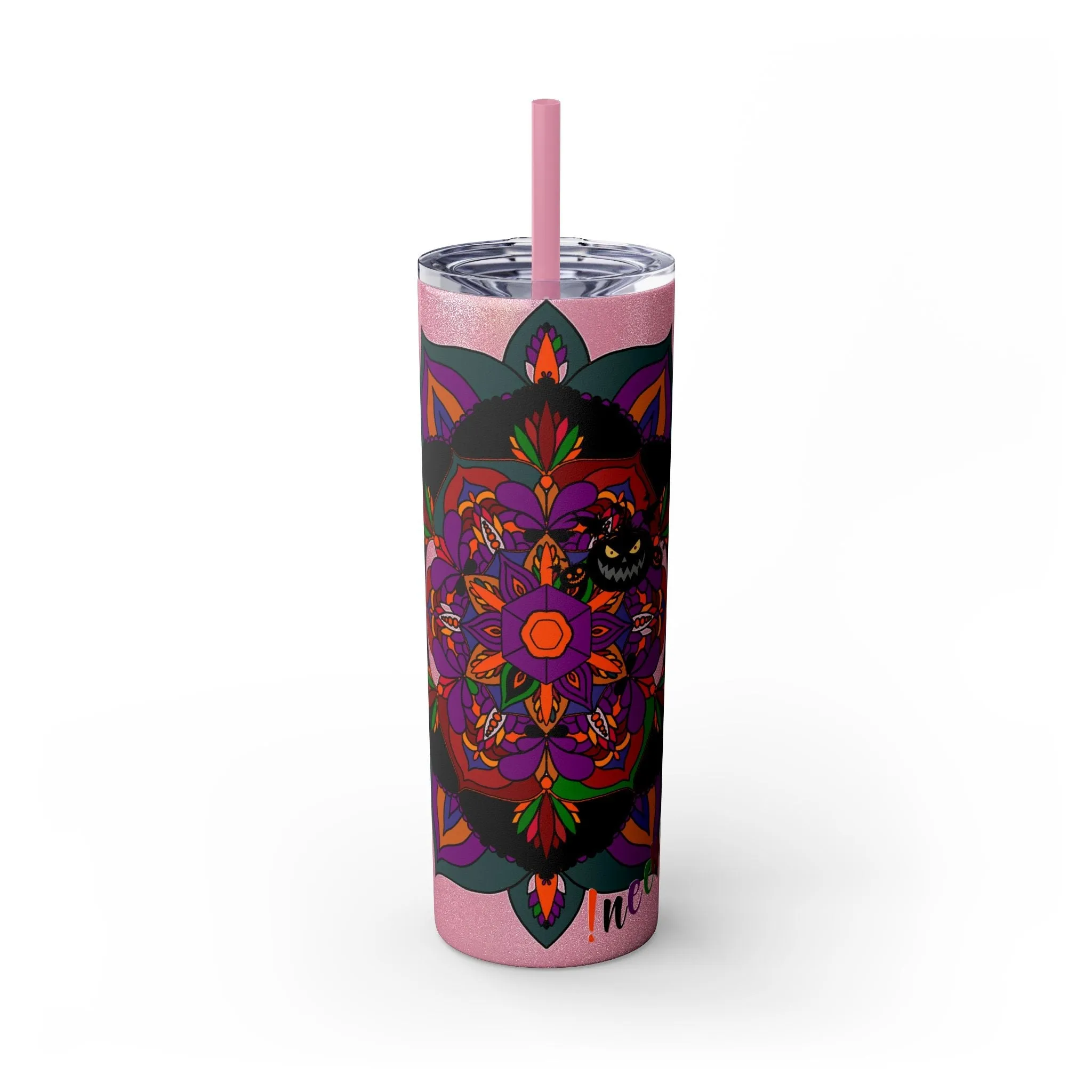 Handmade Mandala Design 20oz Skinny Tumbler - Keeps Hot/Cold