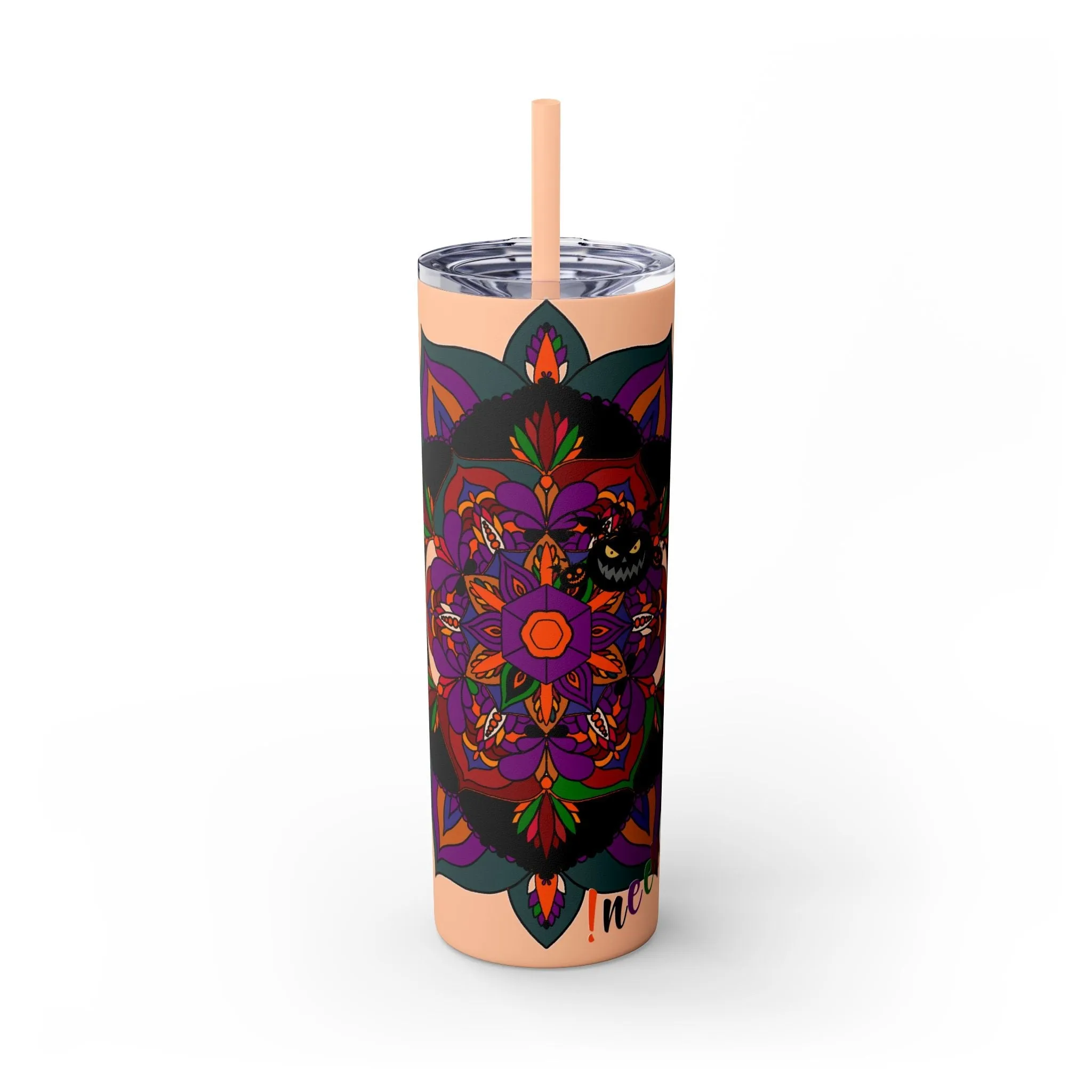 Handmade Mandala Design 20oz Skinny Tumbler - Keeps Hot/Cold