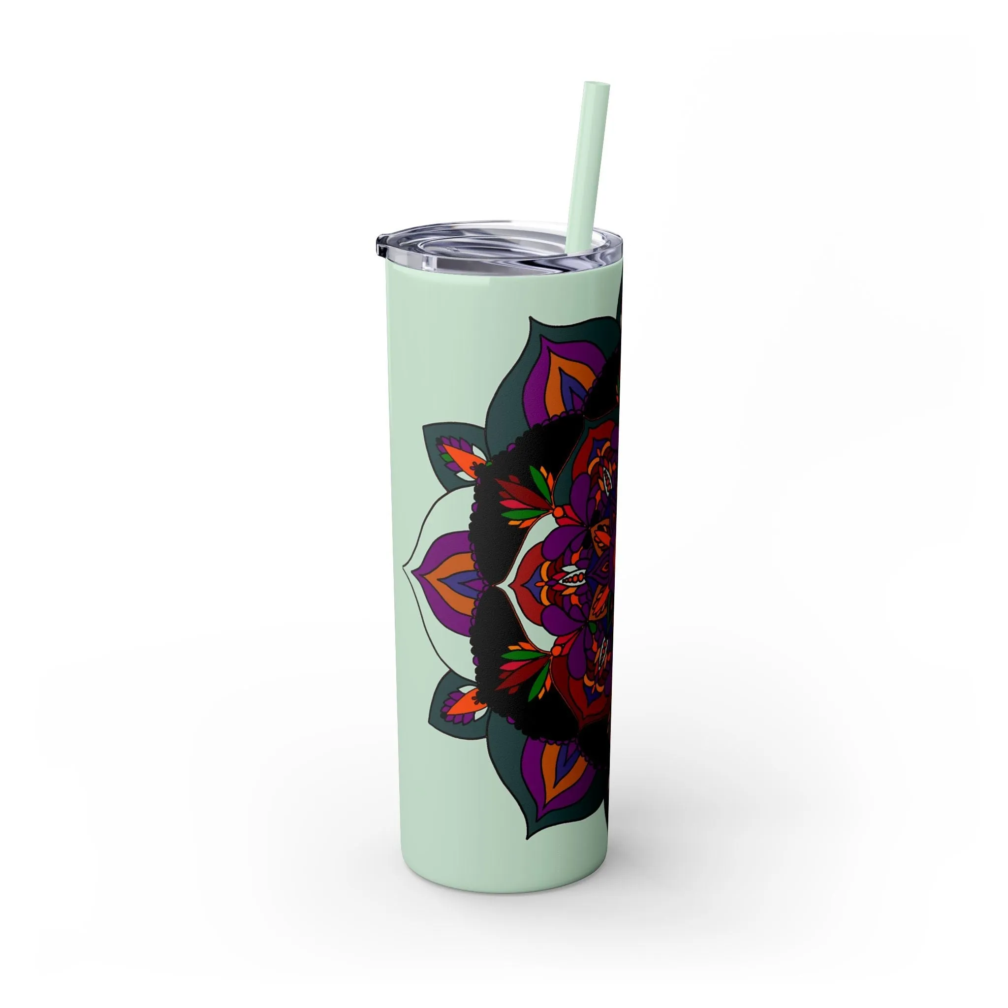 Handmade Mandala Design 20oz Skinny Tumbler - Keeps Hot/Cold