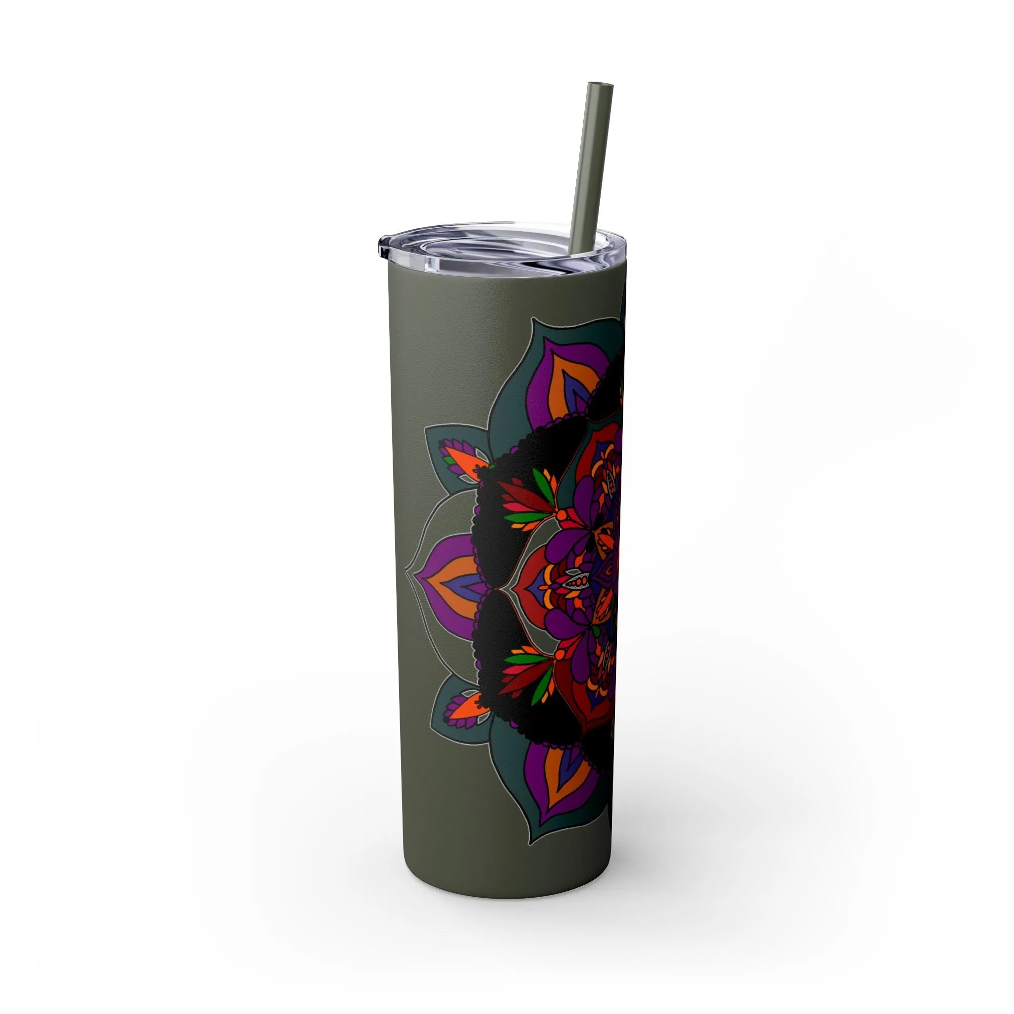 Handmade Mandala Design 20oz Skinny Tumbler - Keeps Hot/Cold