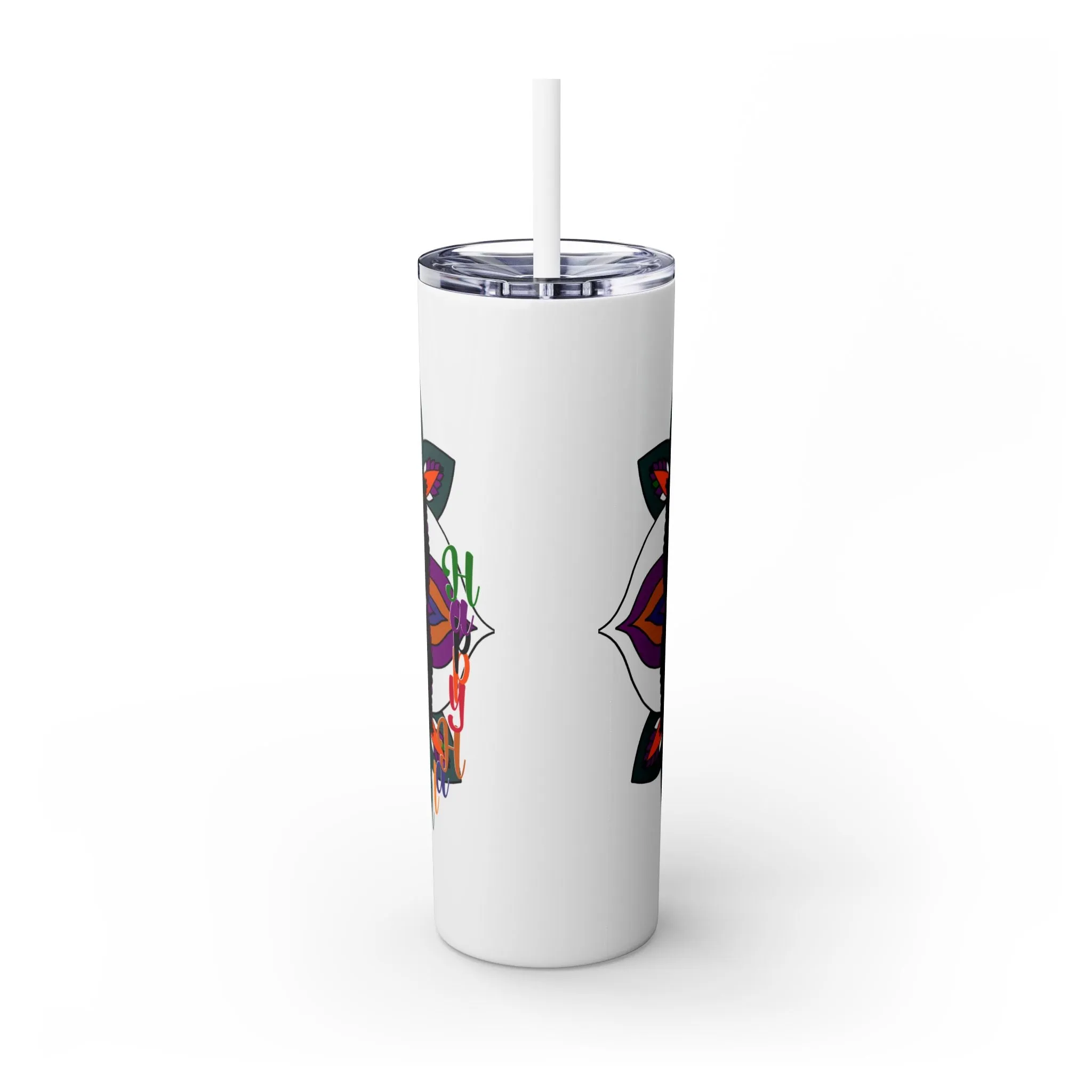 Handmade Mandala Design 20oz Skinny Tumbler - Keeps Hot/Cold