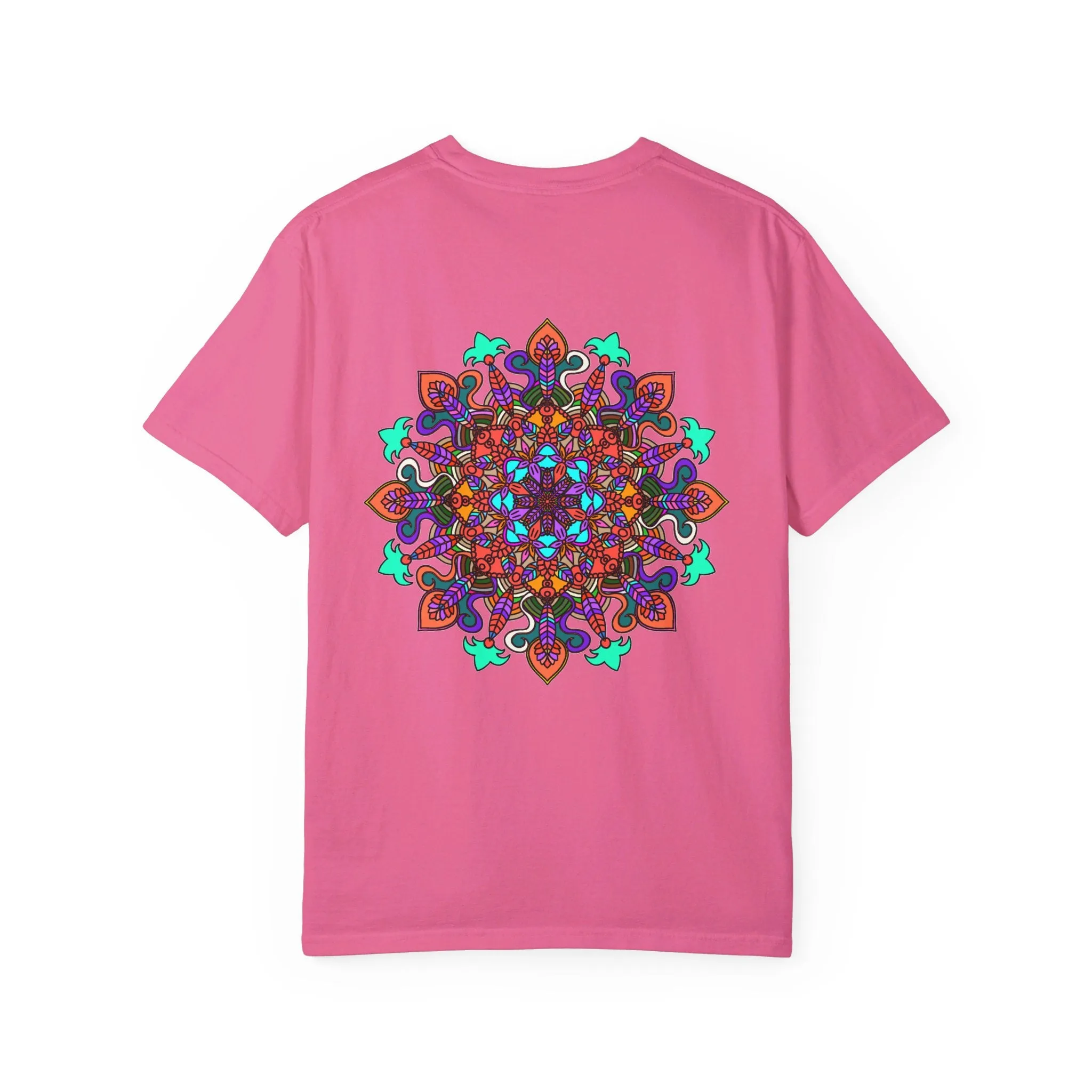 Handmade Mandala Design T-Shirt - 100% Cotton