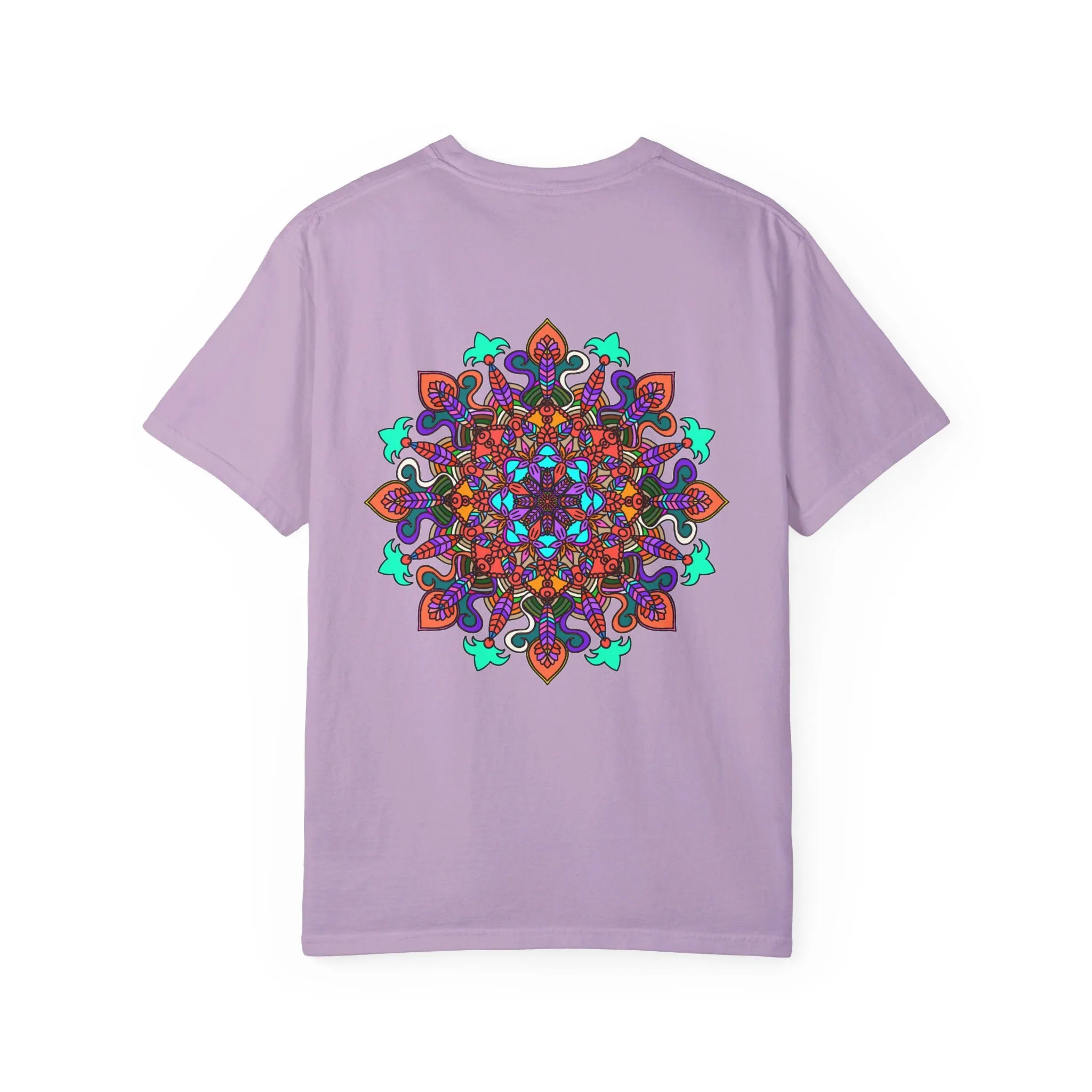 Handmade Mandala Design T-Shirt - 100% Cotton