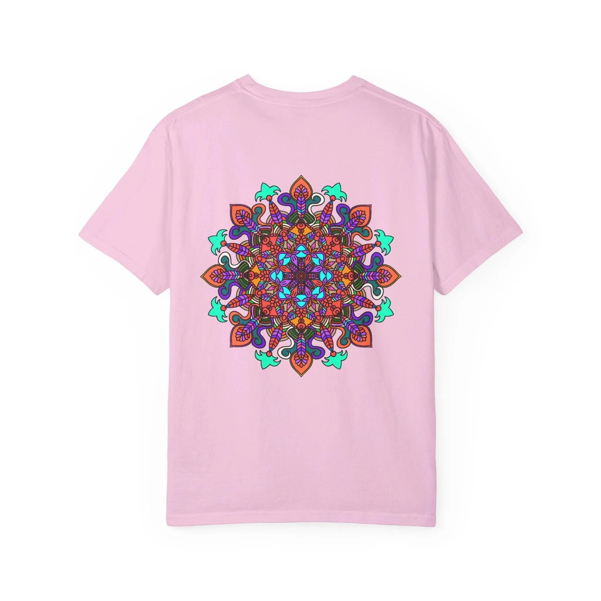 Handmade Mandala Design T-Shirt - 100% Cotton