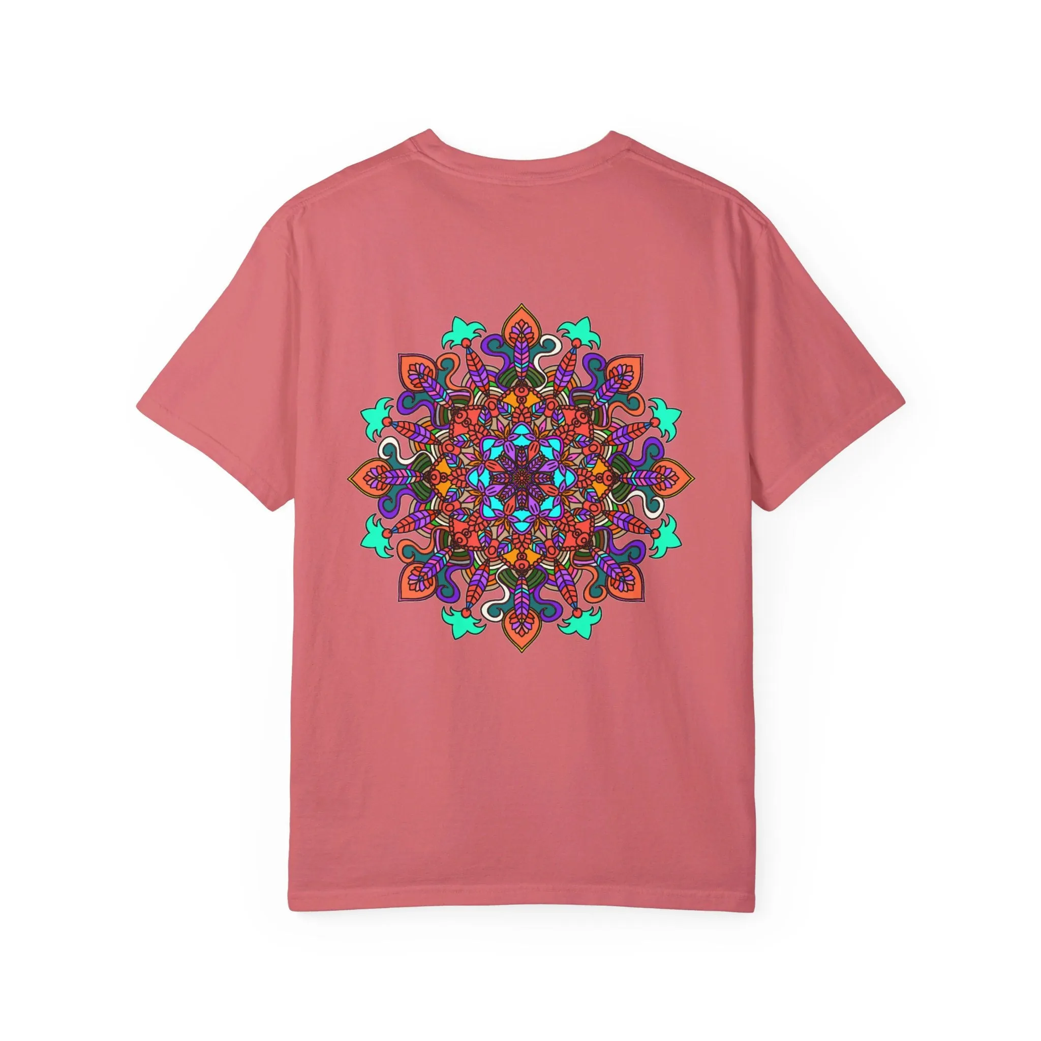 Handmade Mandala Design T-Shirt - 100% Cotton