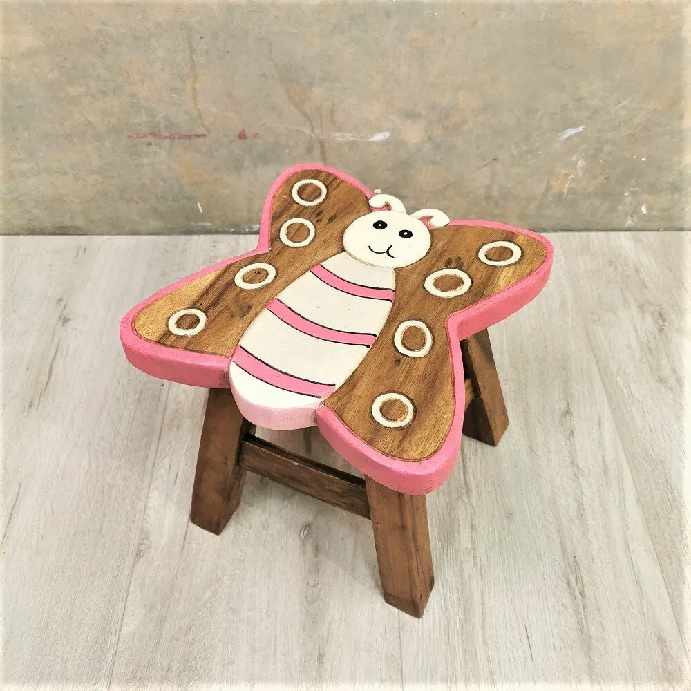 Kids Wooden LION Table   2 animal stools complete set -hand carved Timber Children Furniture.