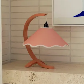 Kira Table Lamp⎮ Coral & Cream