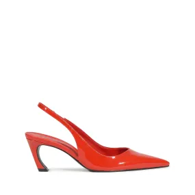 Lexi Sling Mid Patent Leather Pump