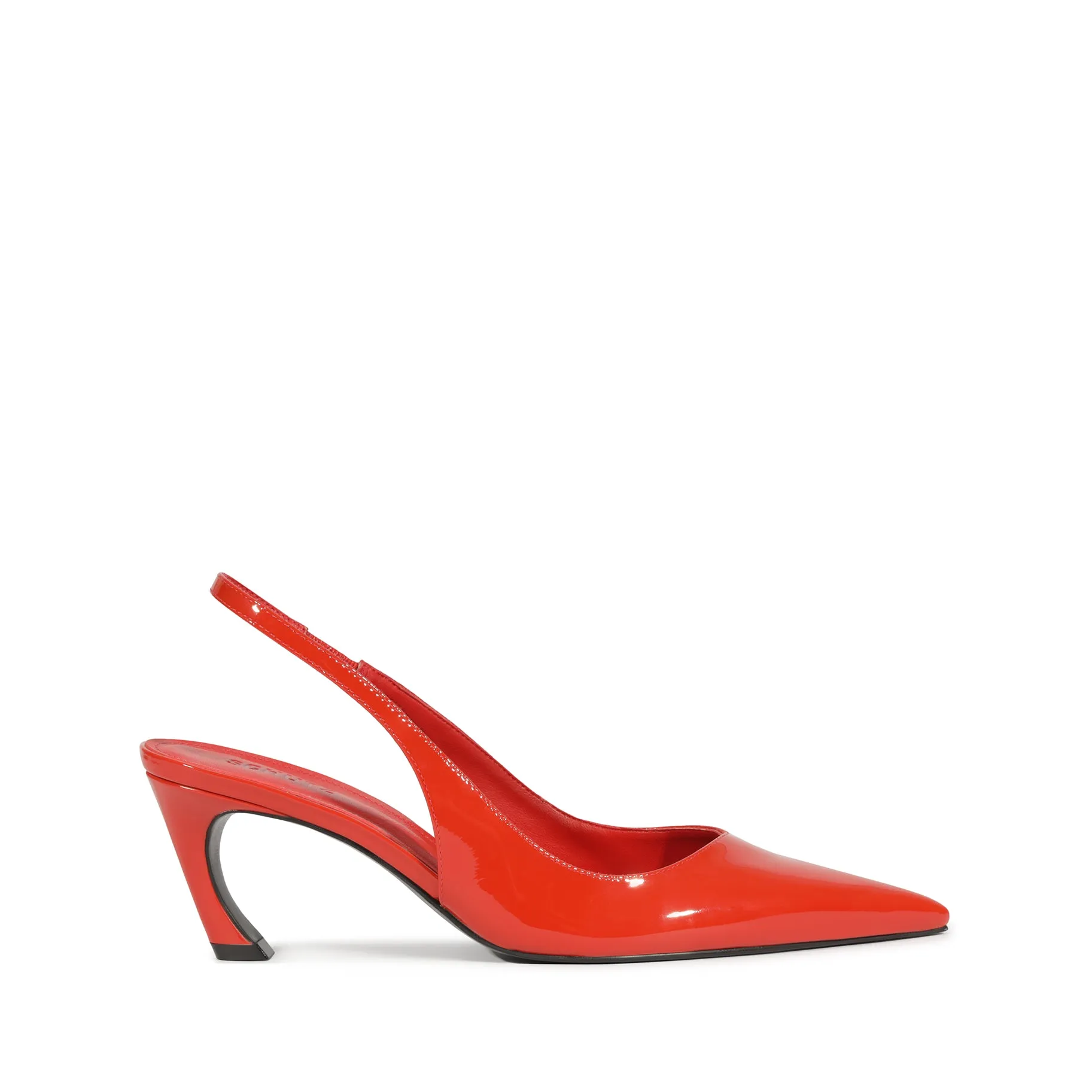 Lexi Sling Mid Patent Leather Pump