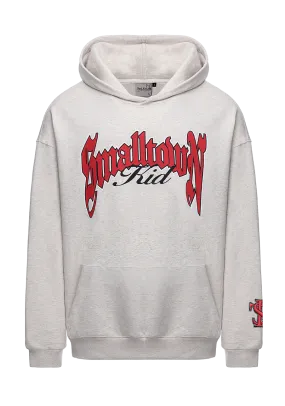 Logo Curved Print Hoodie