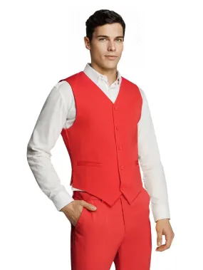 Microfiber Red Waistcoat