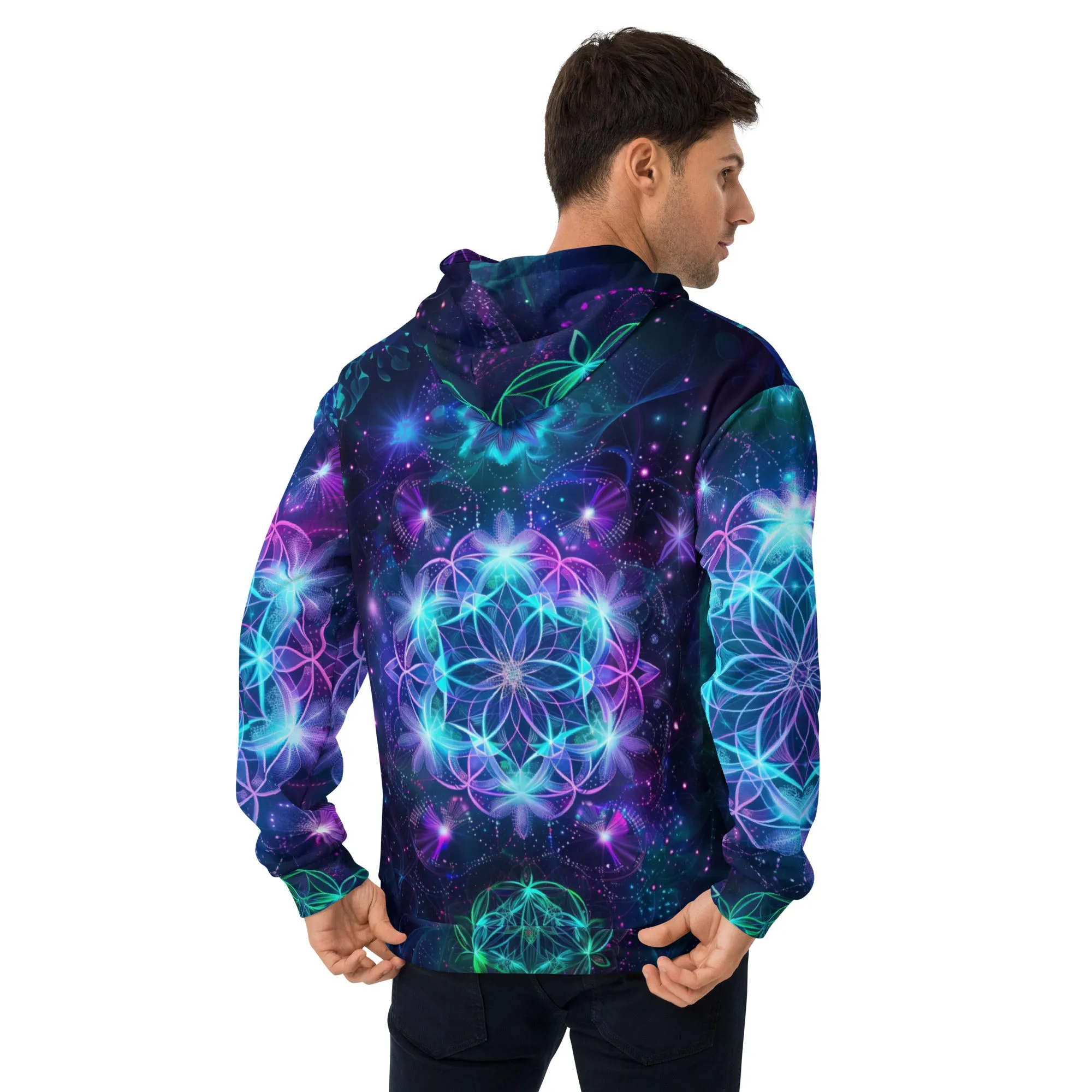 Neon Sacred Geometry Unisex Hoodie