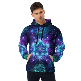 Neon Sacred Geometry Unisex Hoodie