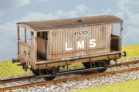 Parkside Dundas O Gauge PS111 LMS (ex MR) 20 ton Goods Brake Van Wagon Kit w/Wheels