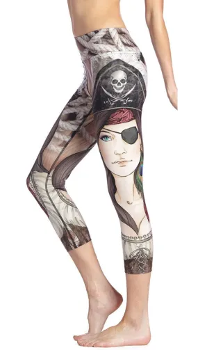 Pirate - Triathlon Capri Leggings - CUSTOM ORDER