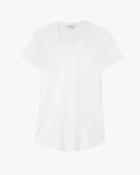 Sheer Slub Crew Neck Tee