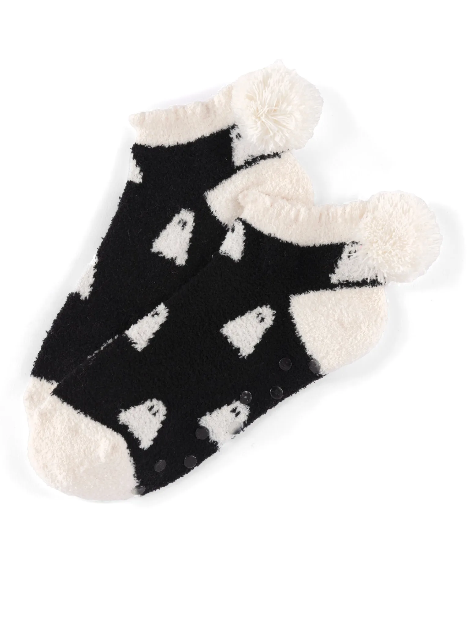 Shiraleah Ghost Home Socks, Black