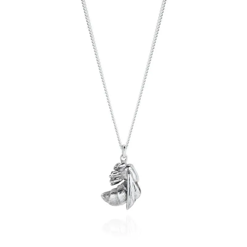 Silver Bumble Bee Necklace by Joy Everley