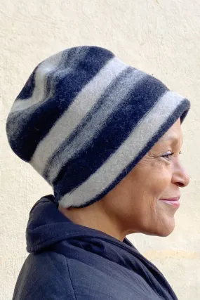 Slouch Hat with Stripes