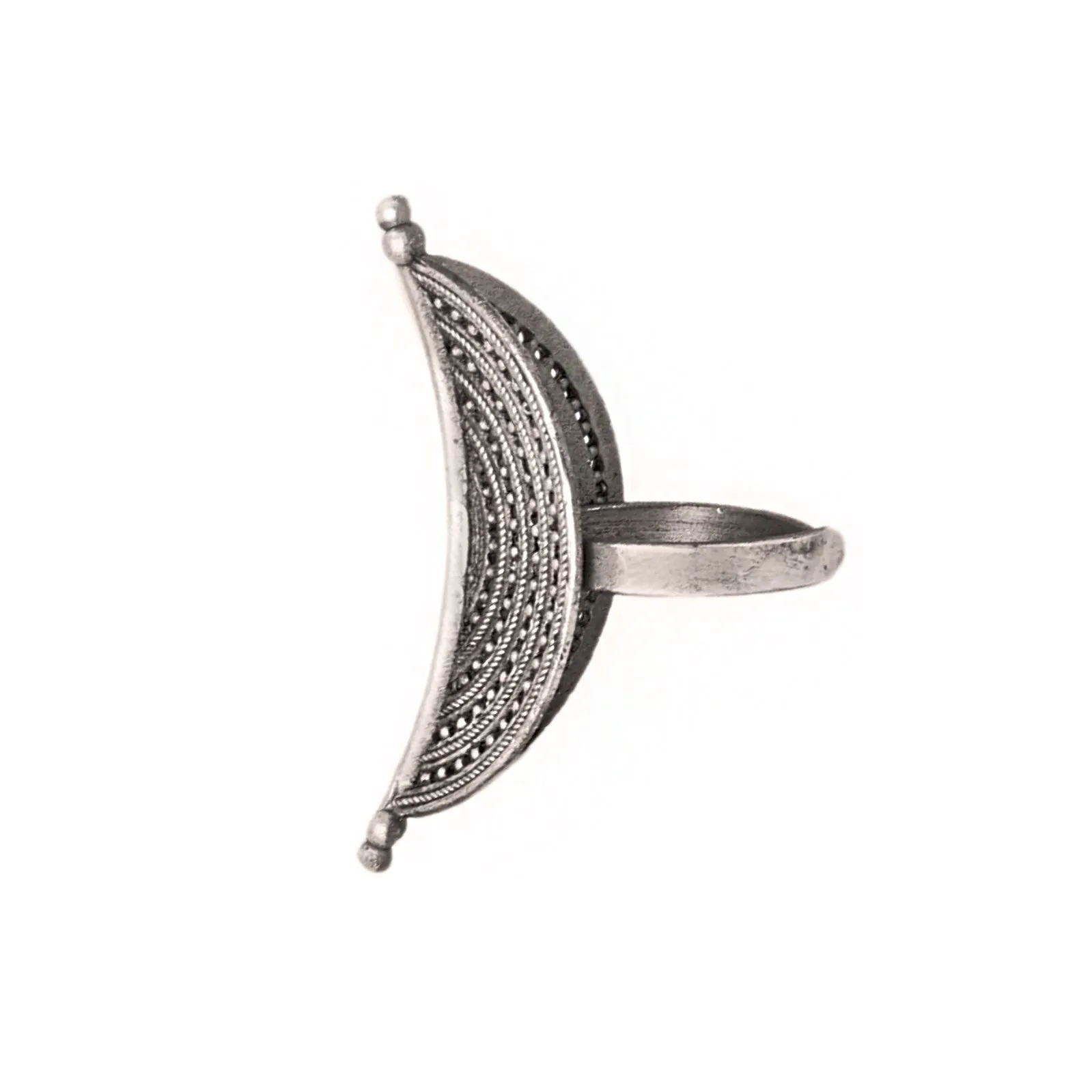 Teejh Dhanya Silver Oxidised Ring