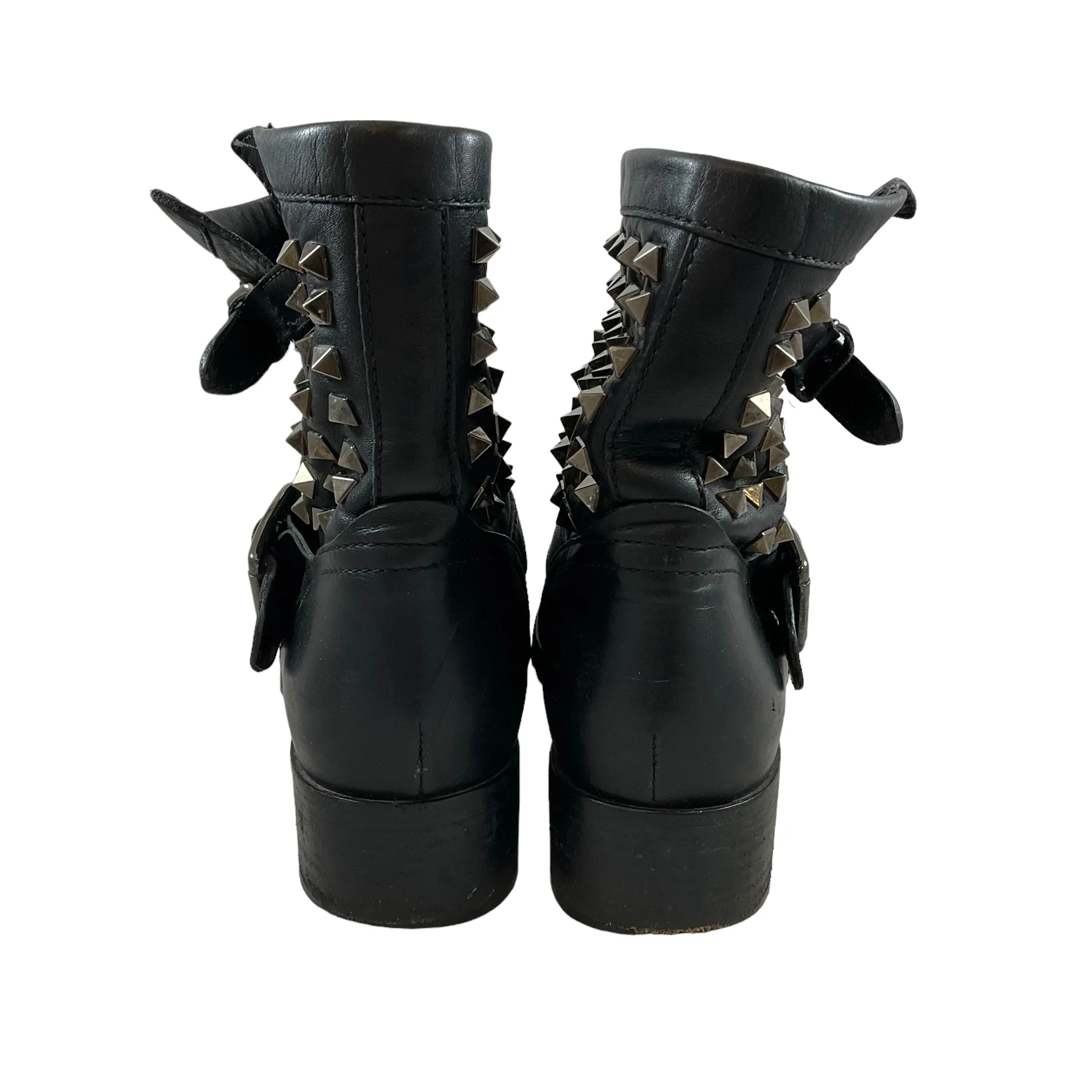 Valentino Rockstud Moto Boots. Size 40