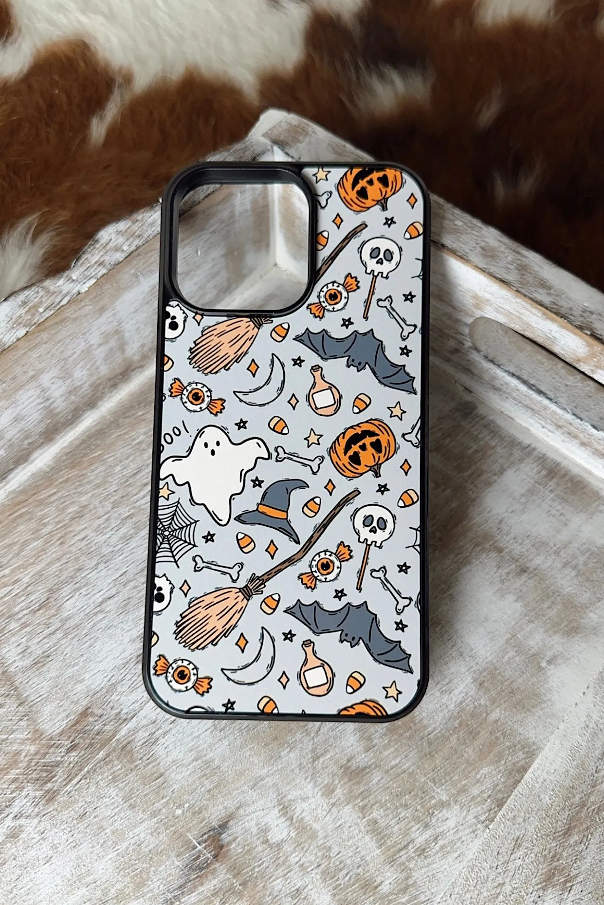 Witches pumpkins and ghosts Halloween phone case for iPhone and Samsung